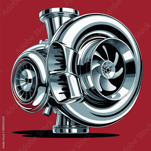 turbo racing kit vector illustration image