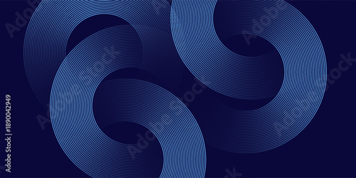 Abstract blue glowing geometric lines modern shiny blue circle lines pattern. Suit for cover   banner  brochure