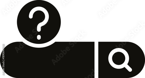 Search Bar UI Elements and icon. Search boxes in different shapes, minimalist user interface templates for web and mobile apps, ordered collection.