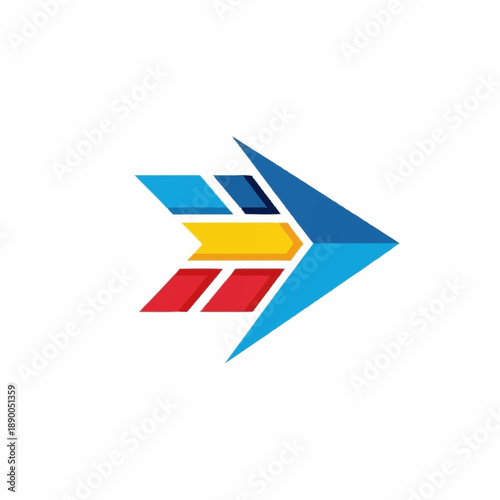 Free Download Dynamic Arrow Logo Design Representing Speed and Direction. - GFXLoad