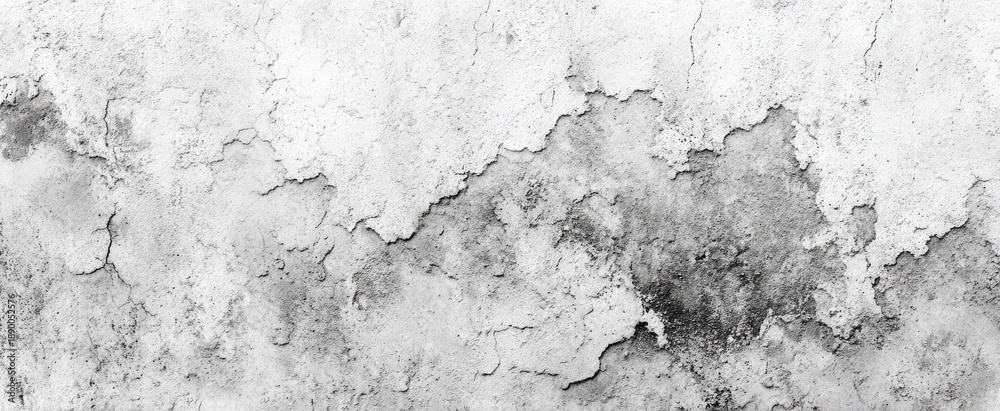 Obraz premium Weathered gray and white textured surface with cracks