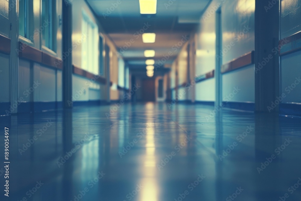 Fototapeta premium Architecture corridor building flooring.