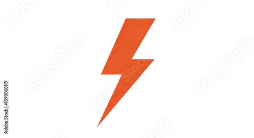 Free Download Dynamic Orange Lightning Bolt Symbol On Black Background - GFXLoad