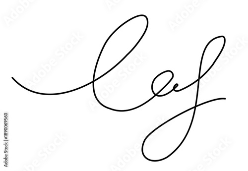 Signature autograph for business documents. Vector hand drawn calligraphy sketch scribble