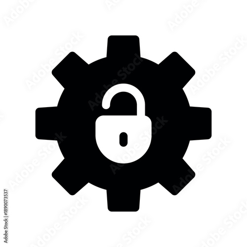 Unlocked Security Settings Gear Icon