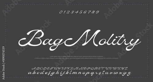 
Signature script lettering font 