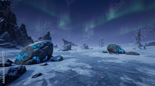 Desolate Frozen Tundra In The Far North Of Ultima Thule