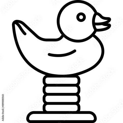 Spring Swing Rider Playground Rocker Fill Icon: Park Toy