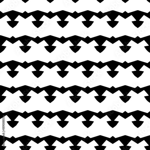 Vector abstract seamless geometric pattern with timeless monochrome look