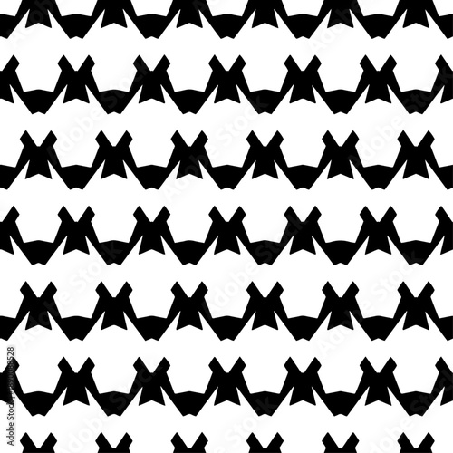 Monochrome abstract vector seamless geometric texture