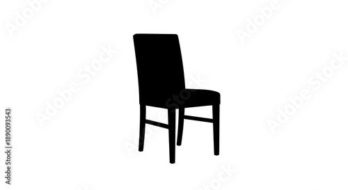 Modern chair silhouette for design and furniture concepts