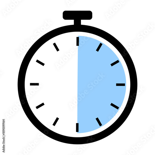 Timer icon showing half time elapsed