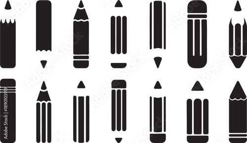 Collection of various drawing pencils and crayons