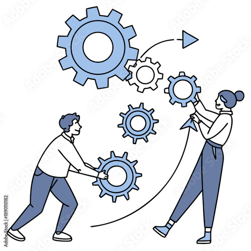 Business Operational Planning Illustration Clean (5)