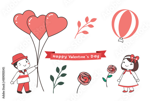 Valentine S Day Celebration Objects Illustration (1)