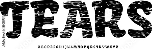 Handwritten Rough Display Font Alphabet – Emotional Grunge Font Type with Dripping Ink Texture, Expressive Typography Meaning for Music Artwork, Dark Poetry Covers,and Raw Graphic Design Projects