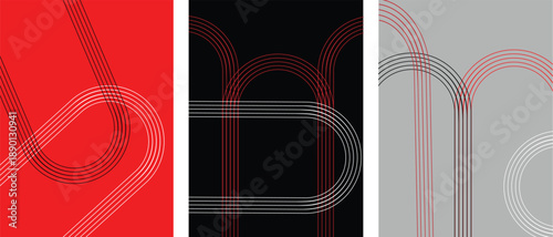  set of Layout with running track vector. For sports event, competition or championship.