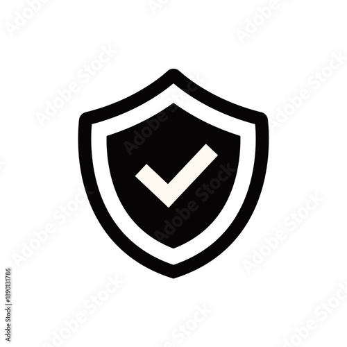 セキュリティと保護を表すシンプルな盾アイコン