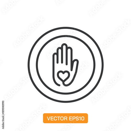 Organic Cosmetics Icons. Thin Line Symbol Elements Collection.