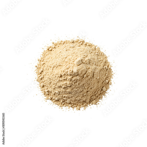 Wallpaper Mural Pile of Light Brown Powder on White Background Torontodigital.ca