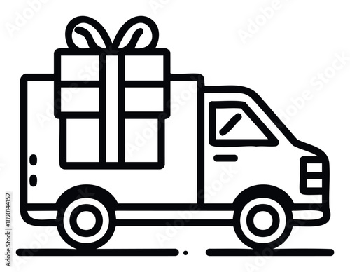 Convenient parcel delivery service for special occasions and online shopping orders, perfect for ecommerce promotions and gift transport advertisements.