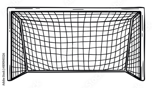 Utilize this graphic of a soccer goal for sports publications gaming applications athletic event promotions and team sports educational materials