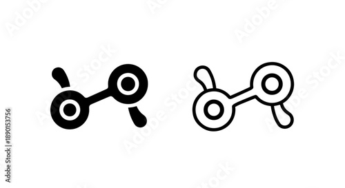 Creative Dumbbell Fitness Icon for Gym and Weight Training Applications