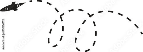 Creative Journey Illustration: A whimsical illustration of a creative journey featuring paper airplane and rocket ship, hand-drawn with dotted lines and charming symbols