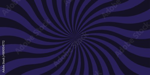 Retro vintage grunge black and purple radial burst sunburst ray pattern. Sunburst vector copyspace background. Vintage sunrays illustration swirl line. Abstract circuses, stripe background design.