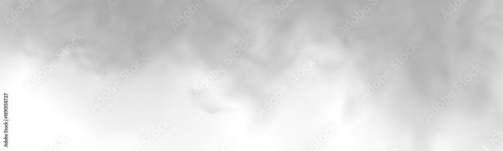 Obraz premium Soft mist spreads gently on transparent background. Light gradients enhance airy movement and depth. Ideal for cinematic overlays, digital art, or posters. PNG