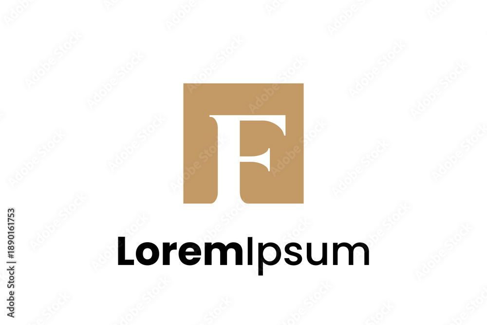 Obraz premium F Luxury Vector Logo Premium 
