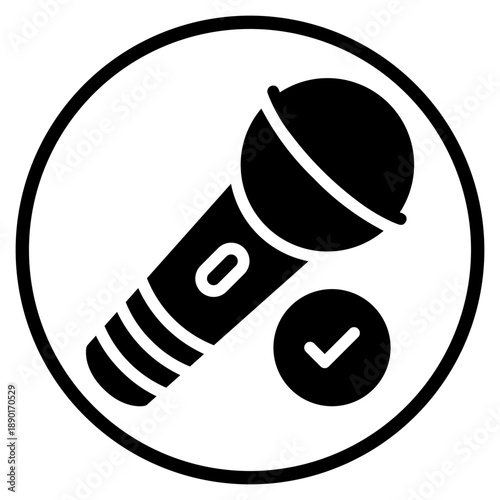 mic glyph icon