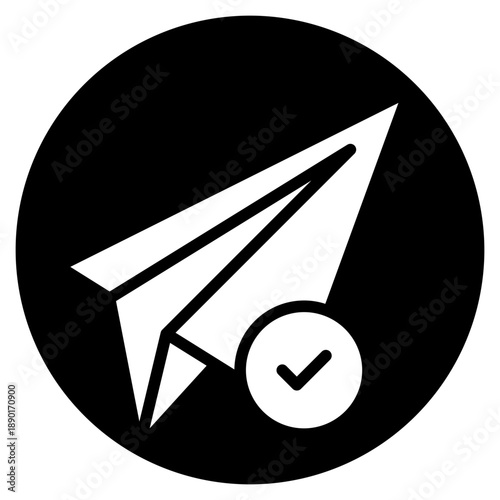 send message glyph icon