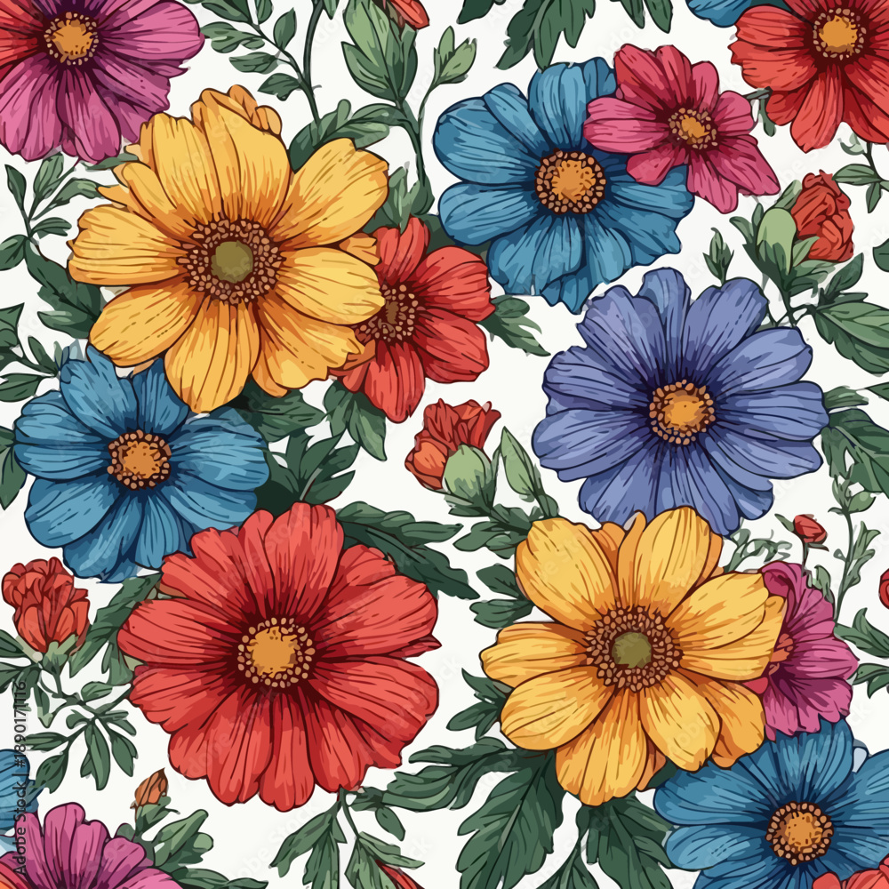 custom made wallpaper toronto digitalFlowers Pattern Very Cool Design