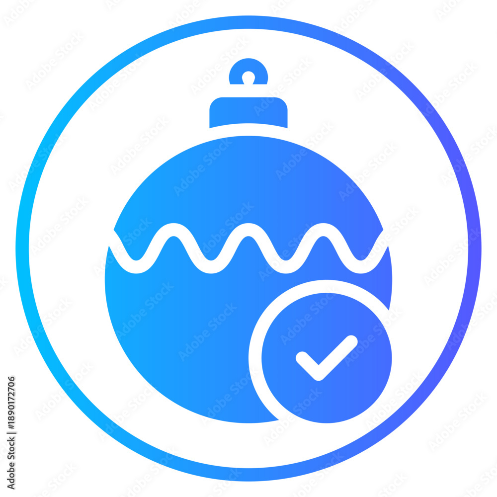 Obraz premium bauble gradient icon