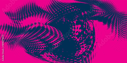 neon background brush game blue pink purple banner abstract paint stain vintage modern