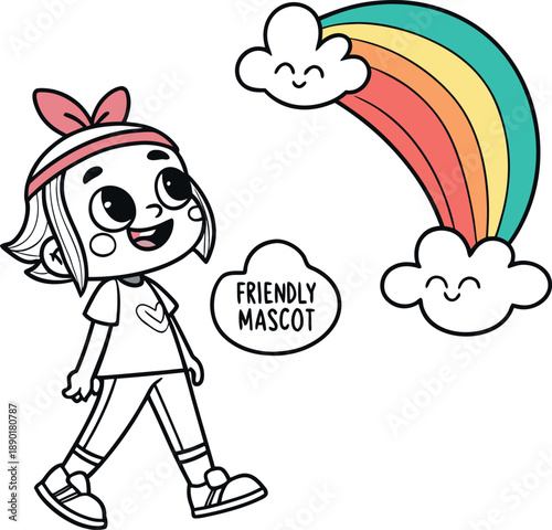 Colorful Mascot Character Vector Art