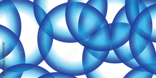 Trendy and modern geometric gradient background. Transparent Party Balloon or Bubbles On White Background. Background of sea molecules and balls. 