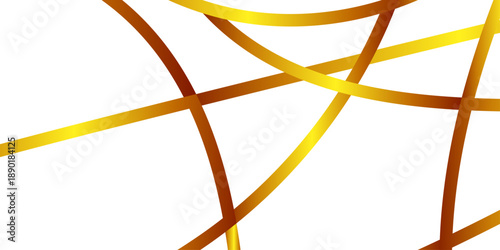 Golden swirl crown in abstract style on white background. Gold vector illustration isolated on white background. Abstract Multicolored lines on white background.