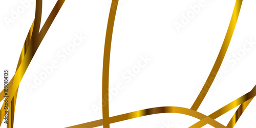 Golden swirl crown in abstract style on white background. Gold vector illustration isolated on white background. Abstract Multicolored lines on white background.