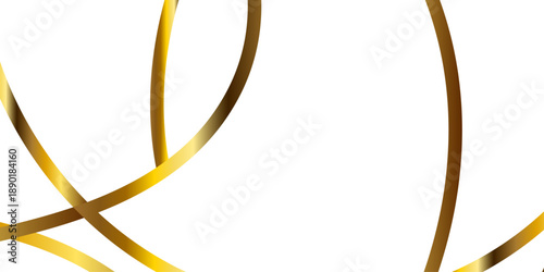 Golden swirl crown in abstract style on white background. Gold vector illustration isolated on white background. Abstract Multicolored lines on white background.