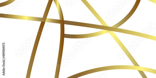 Golden swirl crown in abstract style on white background. Gold vector illustration isolated on white background. Abstract Multicolored lines on white background.