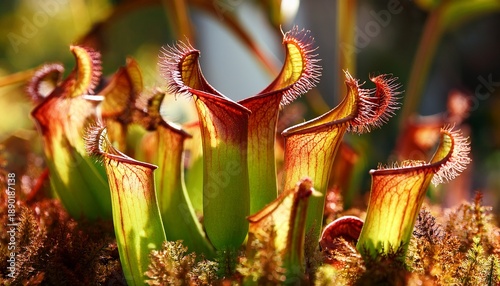 Pitcher Plant Sarracenia Carnivorous Plant Close Up