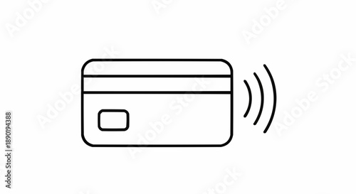 Contactless payment card with wireless signal emission