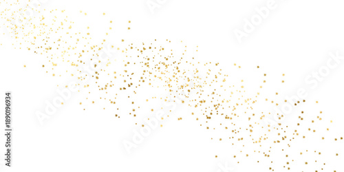Schilderij op canvas Gold sparkle splatter border