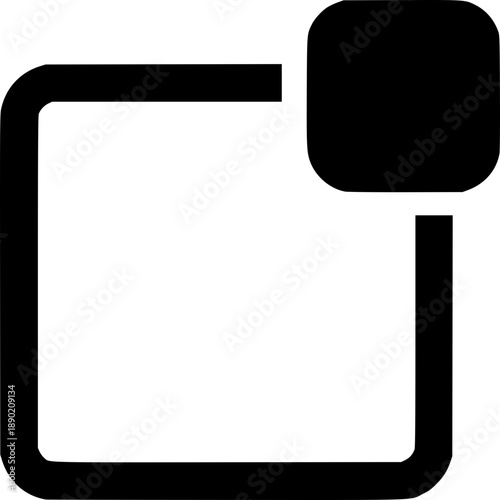 Update Available: Abstract vector icon indicating that a system or application update is ready to be applied.