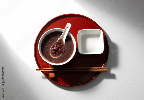 温かいお汁粉、美味しそう