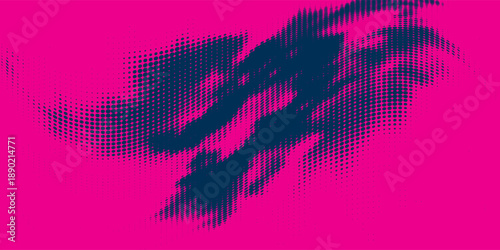 neon background brush game blue pink purple banner abstract paint stain vintage modern