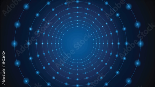A digital illustration of concentric circles in a deep blue gradient background (1)_traced