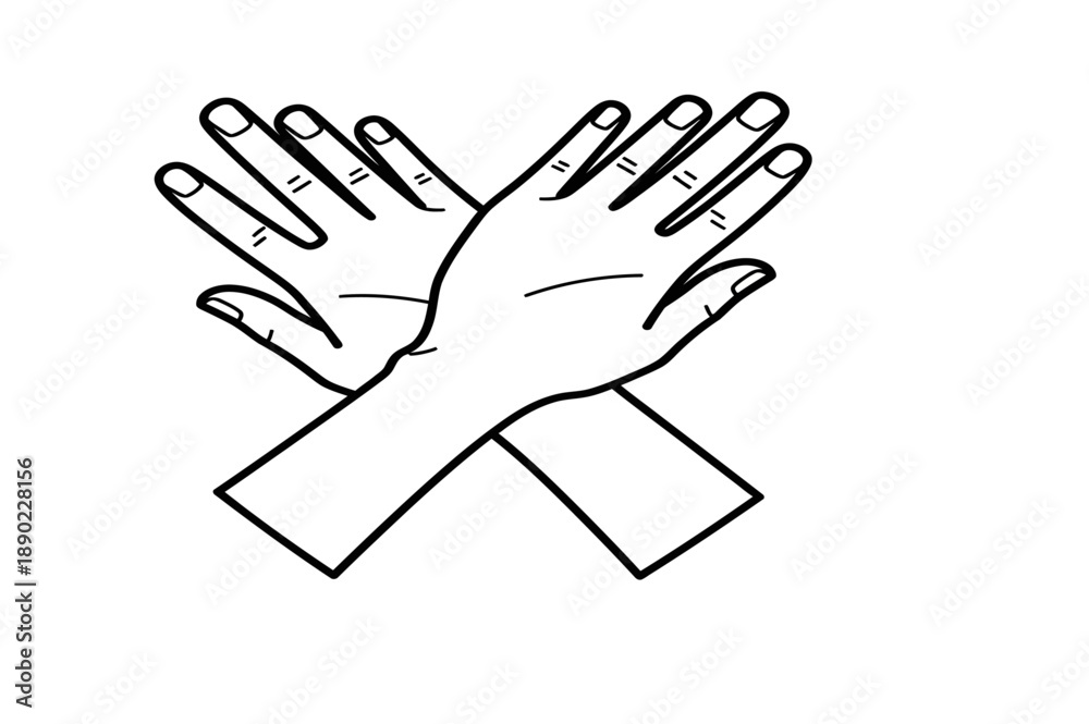 Obraz premium Hands in prayer position